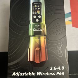 BRONC X2 Wireless Tattoo Pen Machine 2,000mAh Battery - 6 Adjustable Strokes, Rotary Cartridge Tattoo Machine Gun with Replacement Power Supply - for 