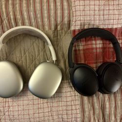 Apple AirPods Max and Bose qc35 headphones