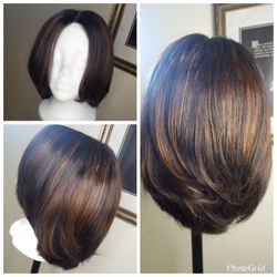 Naturalista Bob. Human Hair, custom color