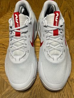 Nike Low-Top Sneakers White and Red 8m