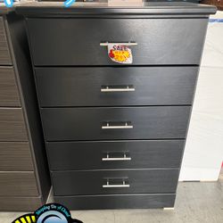 Black Dresser With Rails And Bar Handles New 