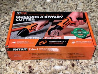 2-in-1 Cordless Electric Scissors & Cardboard Cutter