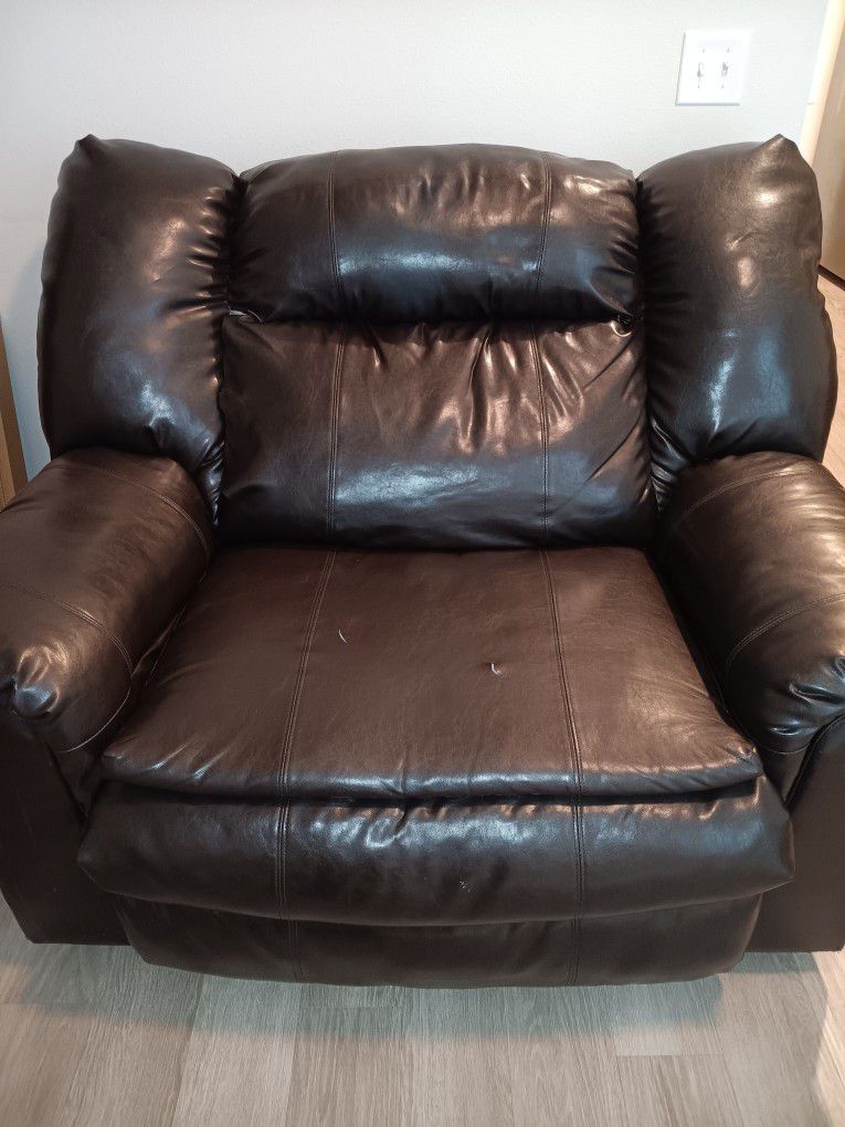 Dark Brown Recliner Sofa