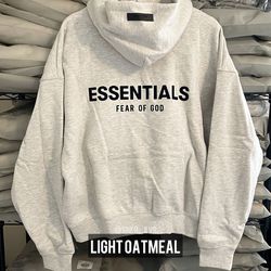 Essentials Hoodie, Light Oatmeal SS22, Sizes XS/M/XXL