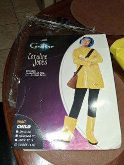 Child costume outfit coraline Jones size xl 14_16 in good condition like new
