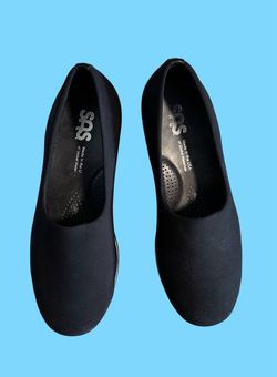 SAS Women's Bliss Slip On Wedge Black Size 9