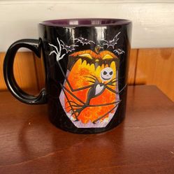 Disney Nightmare Before Christmas Jack Skellington Coffee Cup Mug Silver Buffalo 
