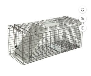 32" L Humane Live Animal Trap Cage for Raccoons, Cats, Opossums, Stray Cat, Squirrel