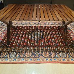 Folding Picnic Table, Portable Camping Table Wood 36 Inch