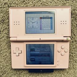 Nintendo DS Lite System Handheld Pink As Is Read