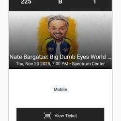 Tickets Nate Bargastze