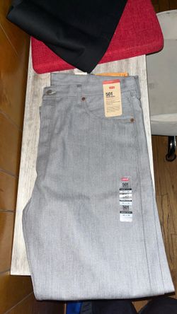 Grey 501 levis shrink to fit
