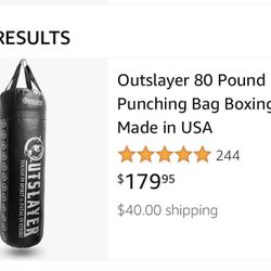 Outslayer 80lb Punching Bag WITH STAND