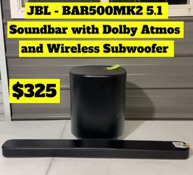 JBL BAR 500MK2 SOUNDBAR WITH WIRELESS SUBWOOFER