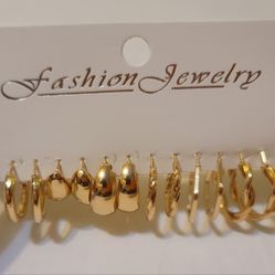 Gold Fashion Earrings 