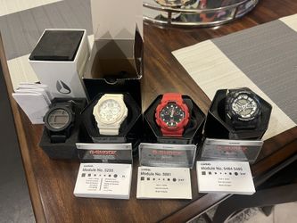 4 Watches Include 3 G Shocks And 1 Nixon