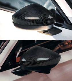 BRAND NEW 2022-2025 HONDA CIVIC REAL CARBON FIBER SIDE MIRROR COVER CAP DIRECT REPLACEMENT W/O LIGHT