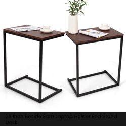 26 Inch Beside Sofa Laptop Holder End Stand Desk