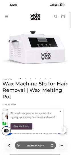 Wax Wax 5lb Wax Melting Pot Machine + silicone cover + 2 bags of wax
