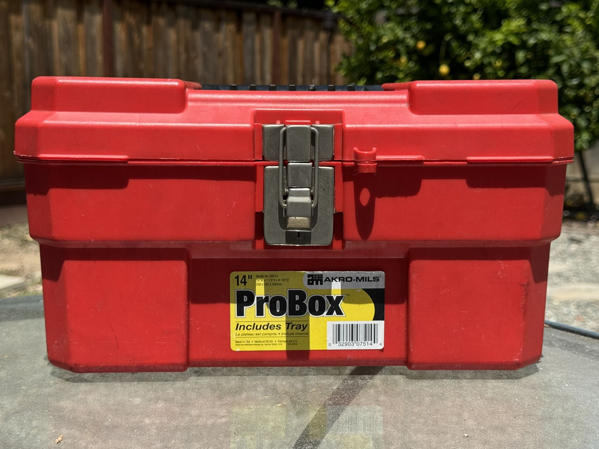 Used Akro-Mils ProBox Plastic Toolbox