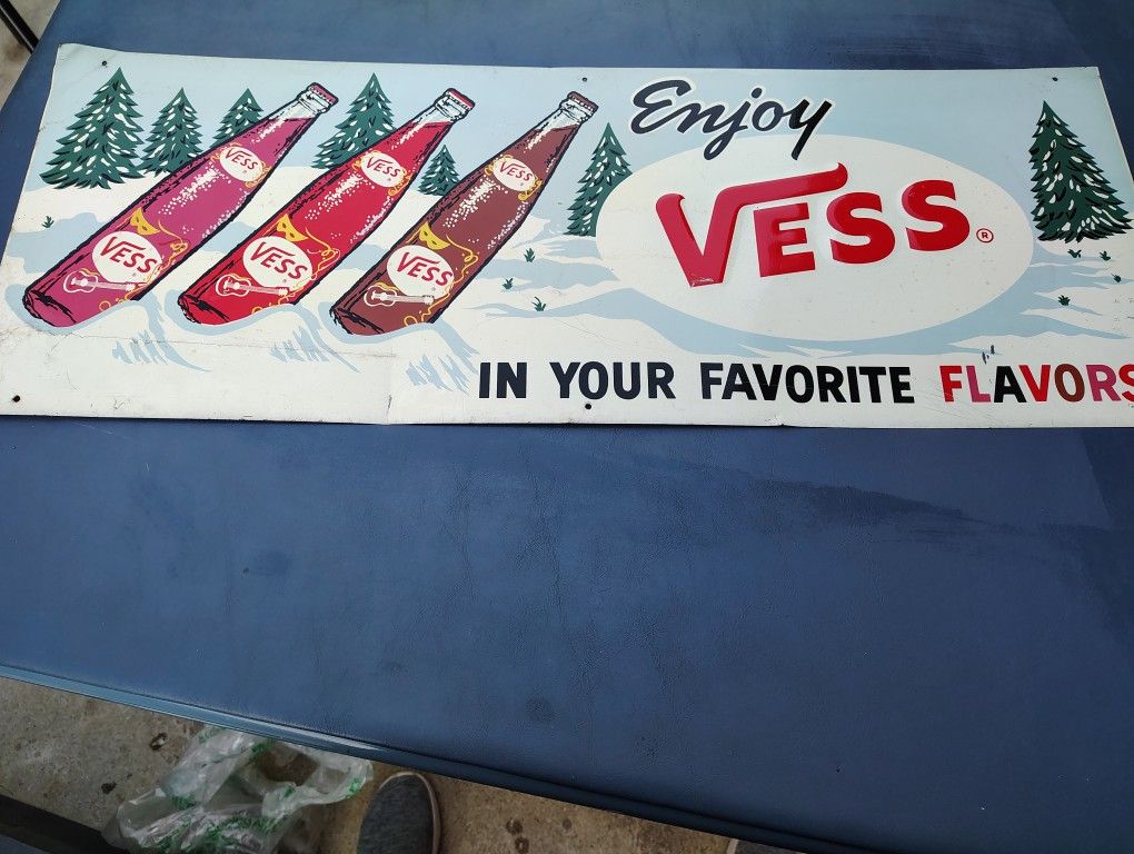 1940's Vegas Soda Tim Sign.