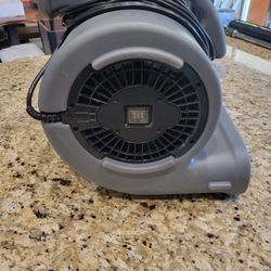 B-Air 1/2 HP Air Mover for Janitorial Water Damage Restoration Stackable Carpet Dryer Floor Blower Fan
