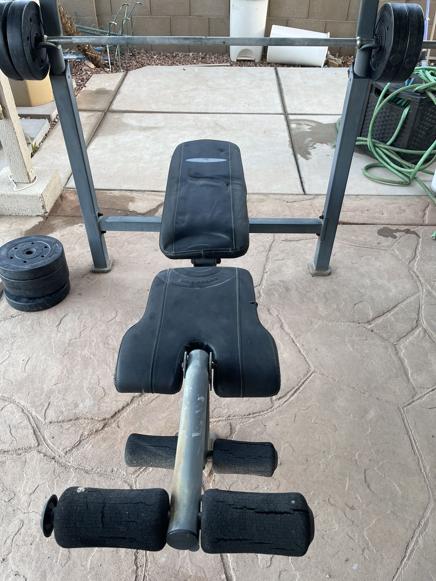 Weight Bench with Weights