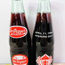 Vintage Dr Pepper Bottles Baseball