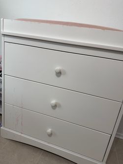 Kids dresser with changing table