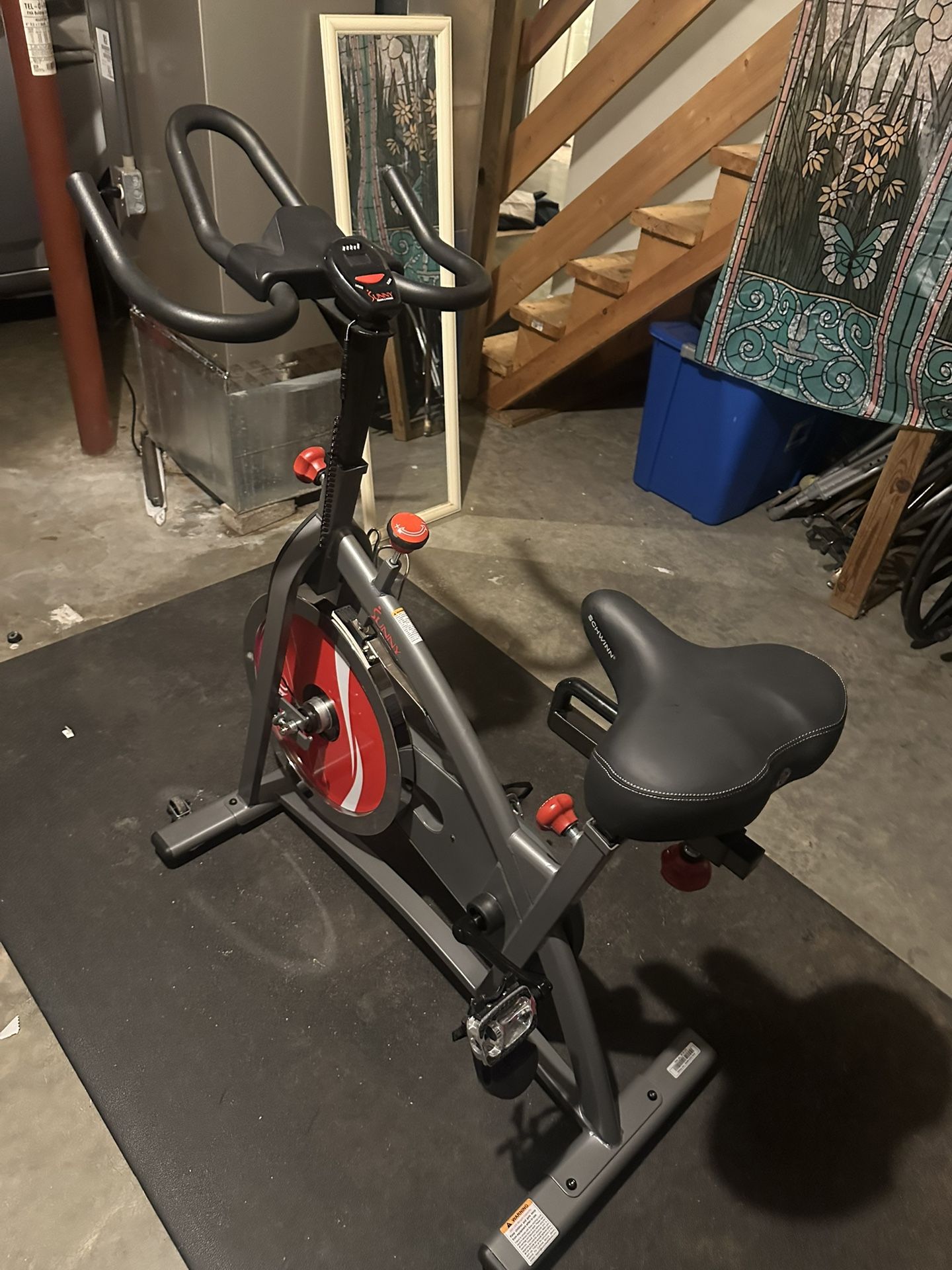 Sunny Spin Exercise Bike- Large Comfortable Seat