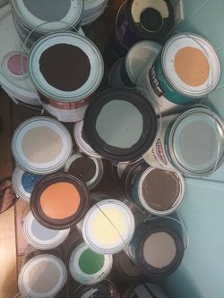 Pinturas diferentes de 1 gallon y 5 galones