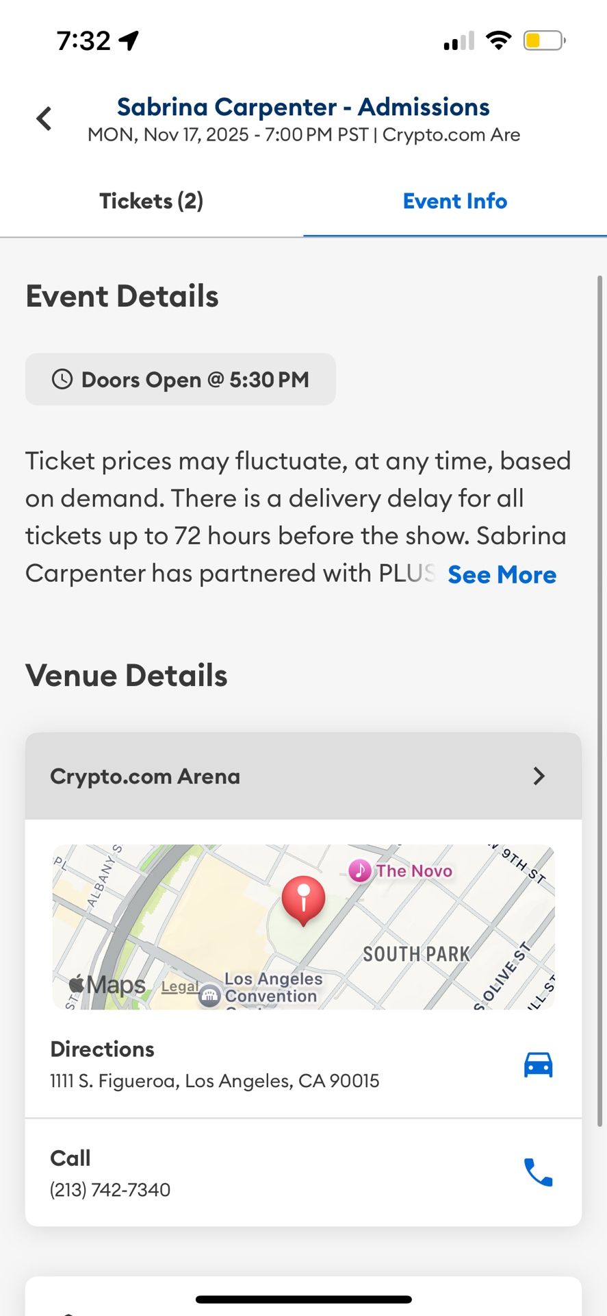 Sabrina Carpenter Tickets 11/17