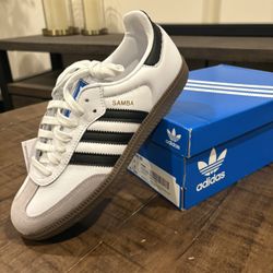 Size 6.5M adidas Samba OG Cloud White Core Black