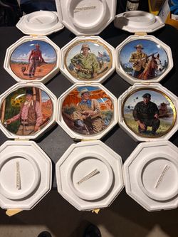Franklin Mint John Wayne collectible plates