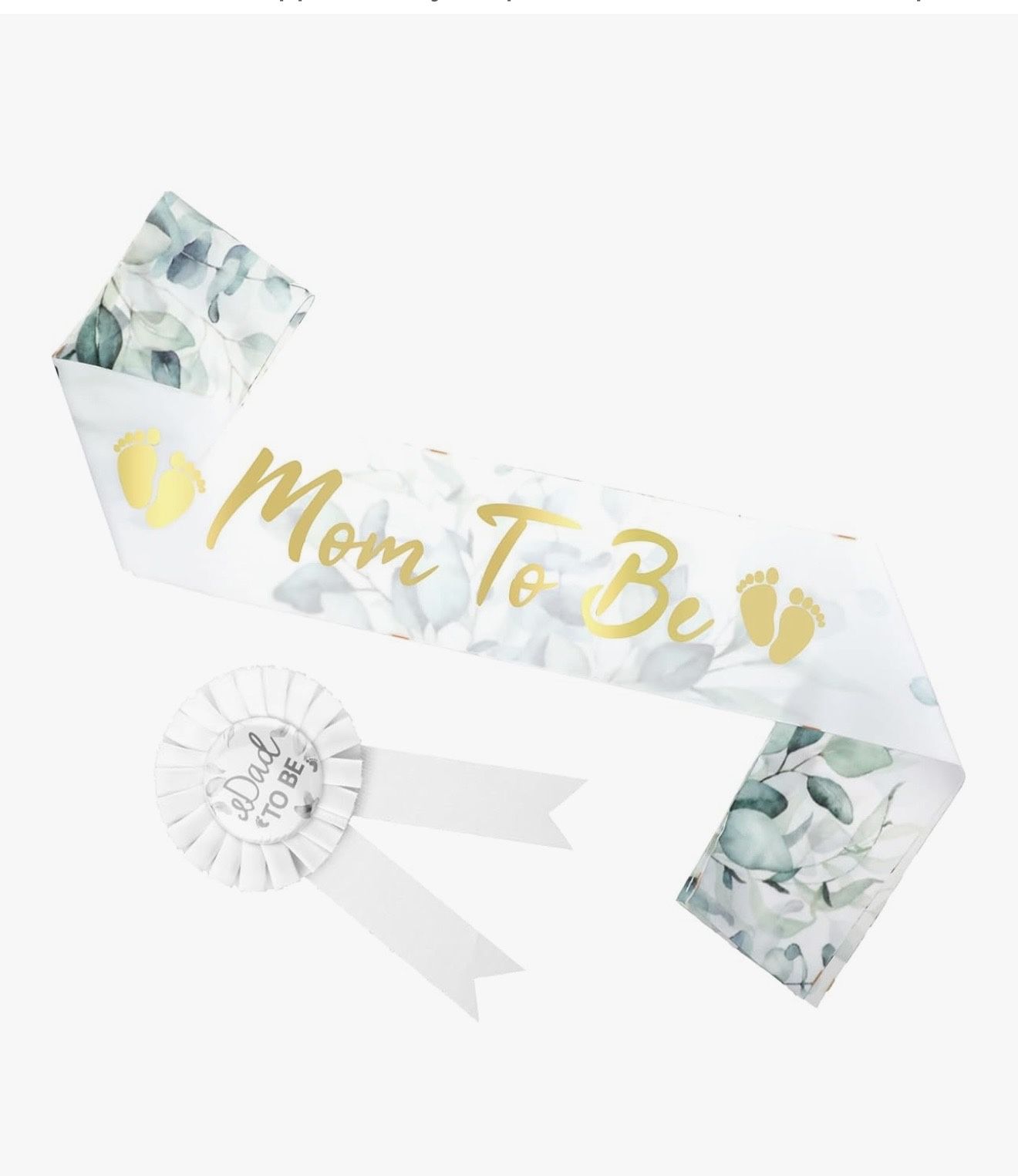 Ptwola: Mom To Be Sash & Dad To Be Pin