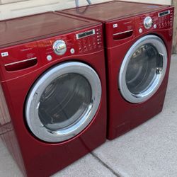 LG WASHER AND ELECTRIC DRYER 
