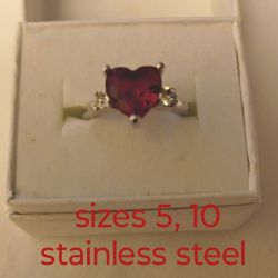 New Red Heart Rings