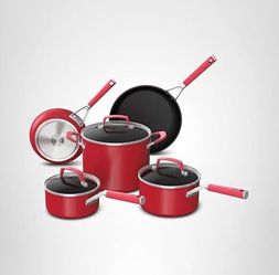 Ninja Foodi NeverStick Vivid 8pc Set Crimson Red