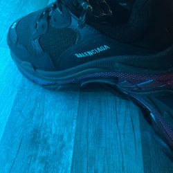 Balenciaga Triple S Clear Sole Black Pink