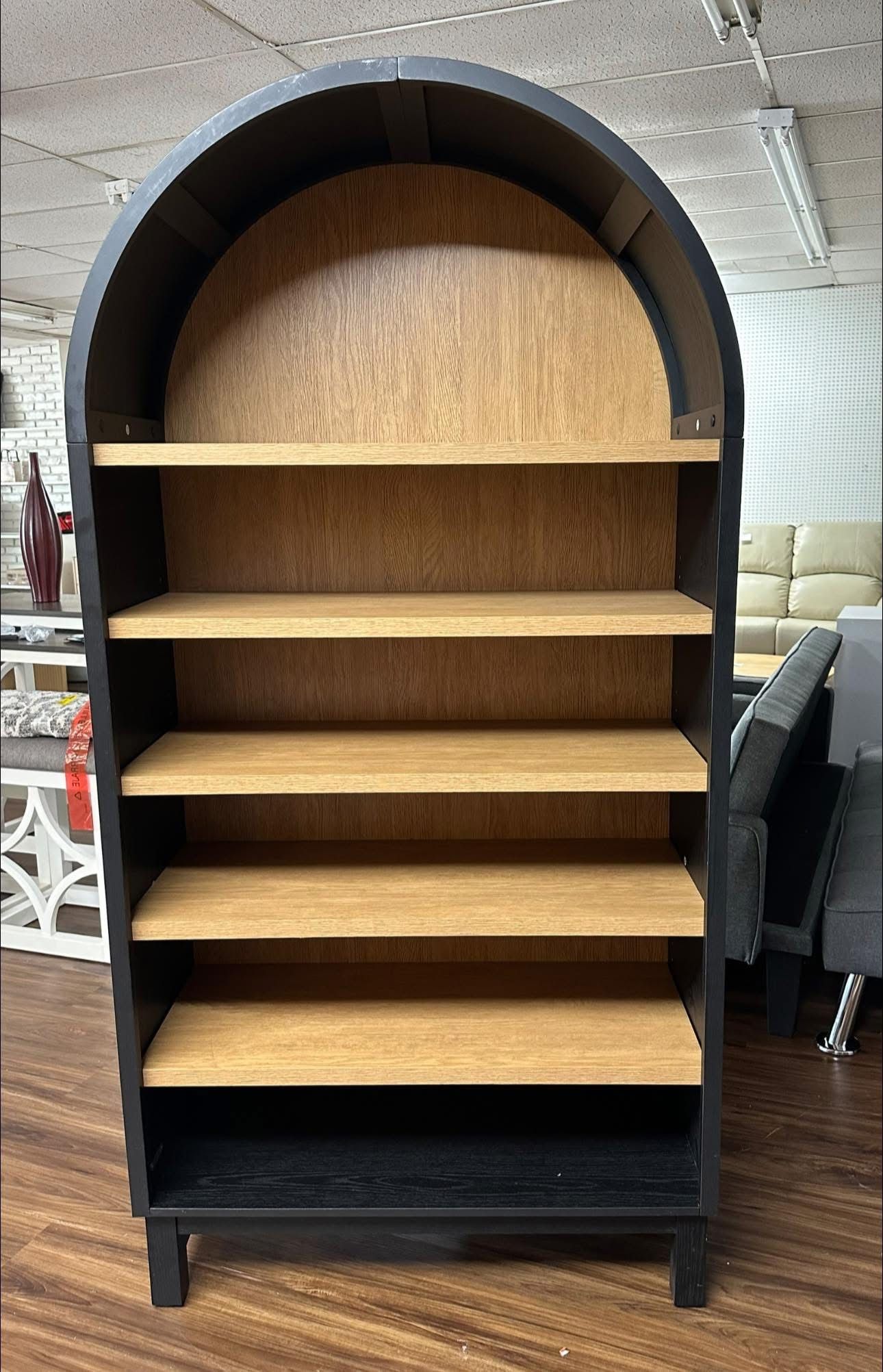 New Juliet Arch Open Bookcase, Black