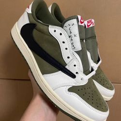 Nike Air Jordan 1 Low x Travis Scott “Cactus Jack” Olive (Real)