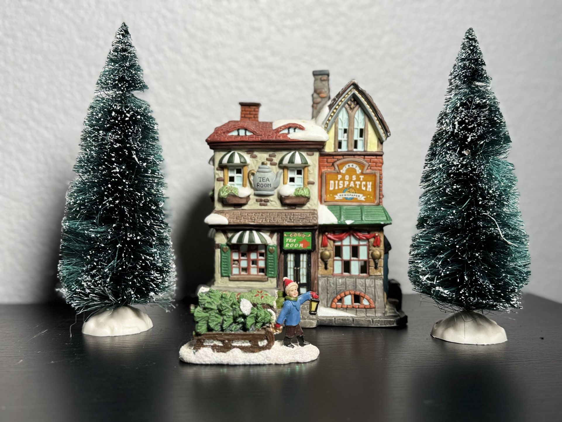 Grandeur Noel Victorian Village Set EARTH POTIONS Building Christmas Store Shop