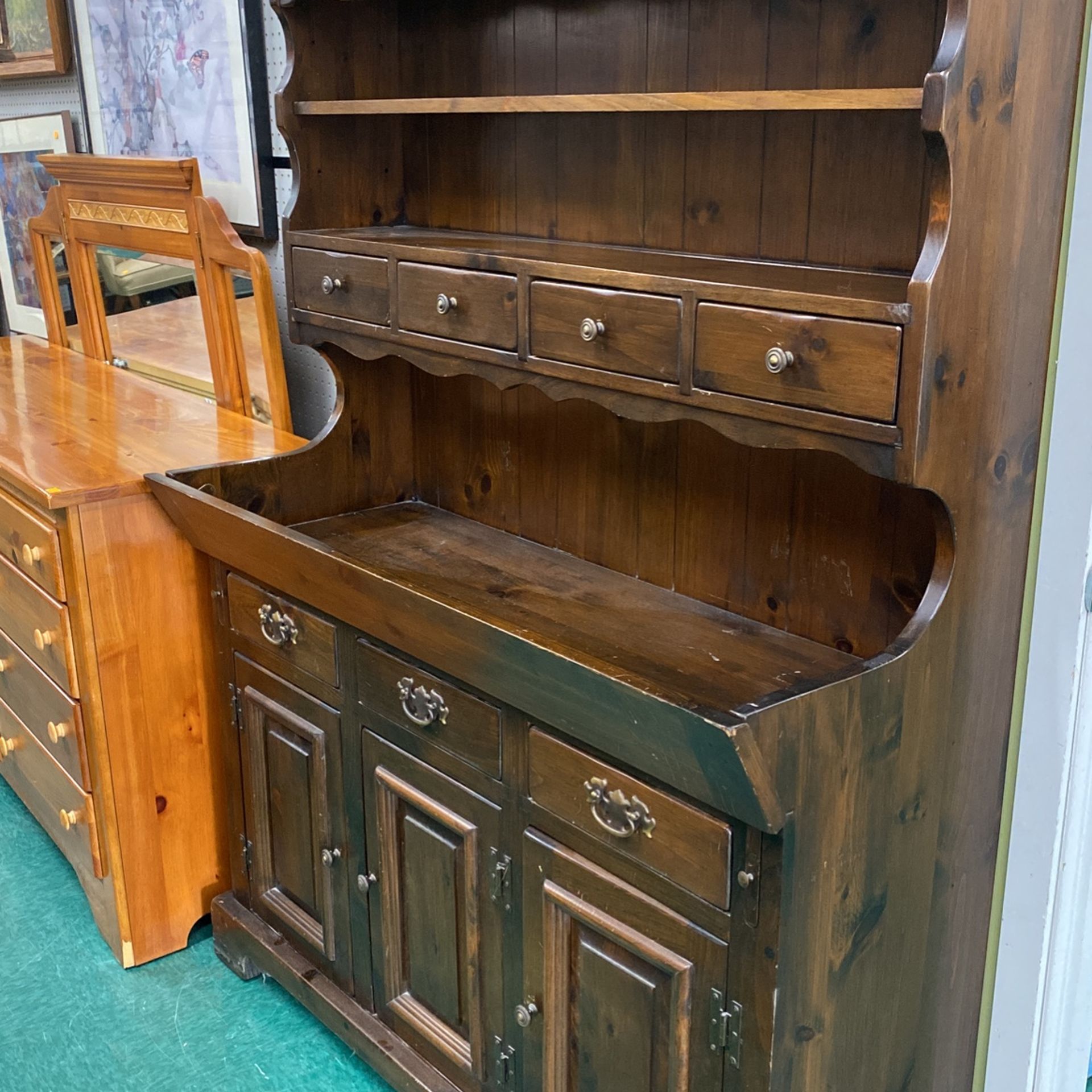 "Bennington Vermont of Winooski Collection Solid Pine Hutch for Sale in