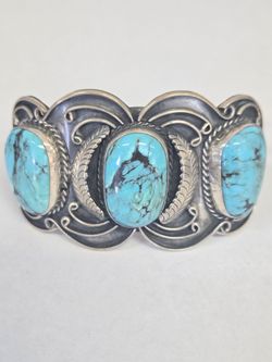 925 Silver Turquoise Cuff Bangle