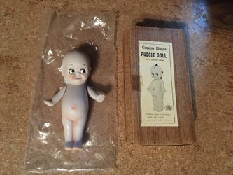 Vintage Shackman Pudgie Porcelain Doll In Original Box