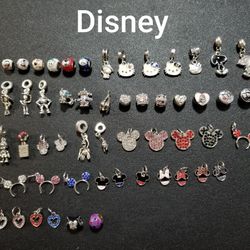 Disney & Christmas Sterling Silver Charms $10 each