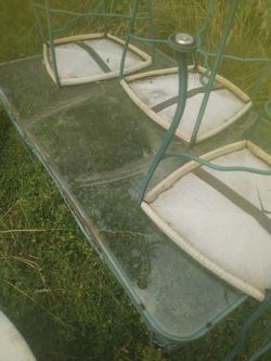 Lee L Woodard antique patio dining set