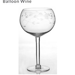Princess House Heritage Balloon Wine Glasses 