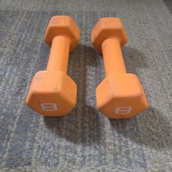 Pair Of 8lb Dumbbells