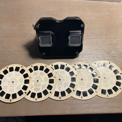 Vintage Sawyer's View-Master Bakelite Model Viewer Tested w/5 Reels